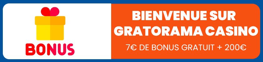 Bonus d'inscription de Gratorama